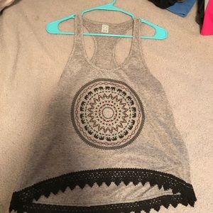 Grey Mandala Tank